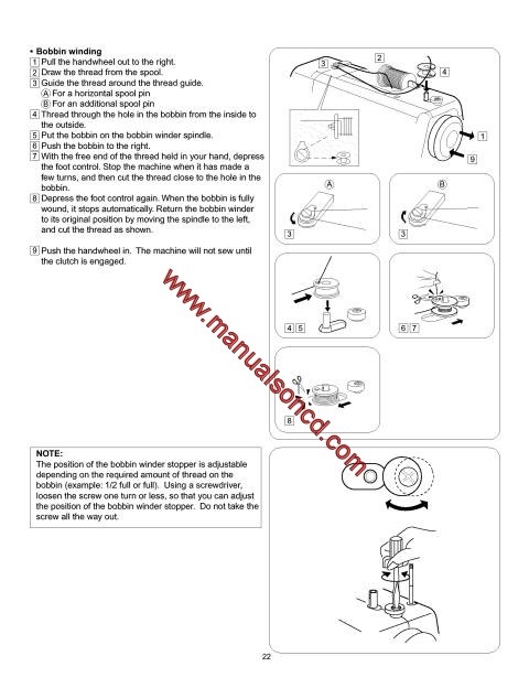 kenmore sewing machine instruction manual