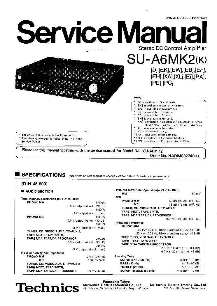 technics su g91 owners manual