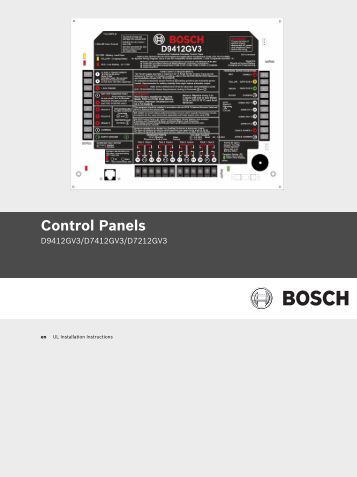 bosch 3000 alarm system manual