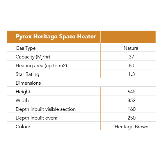 pyrox heritage gas space heater manual