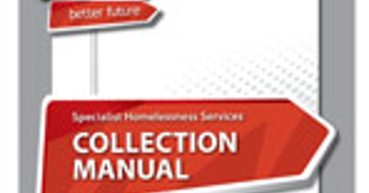specialist homelessness services collection manual