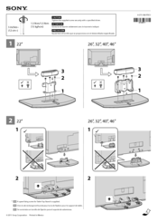 instruction manual for sony bravia 40 stand