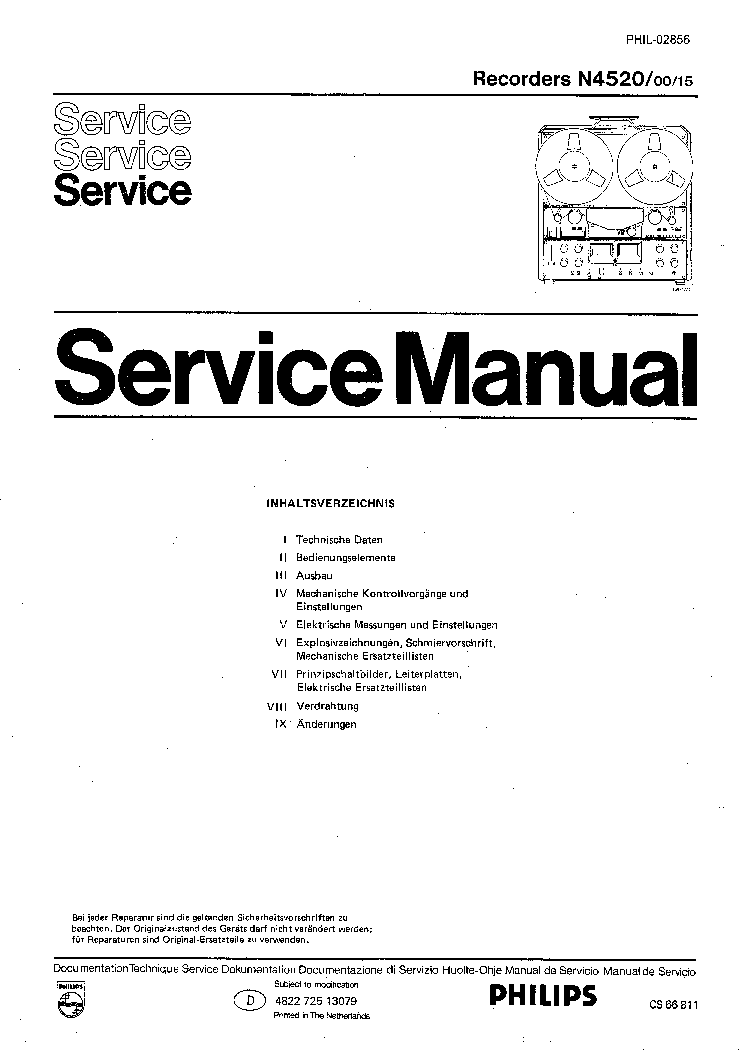 philips n 4515 service manual